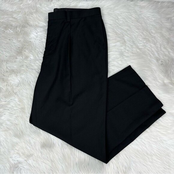 Kenneth Cole Reaction Men’s Black Striped Pleated Relaxed Career‎ Pants W40/L30 - Picture 3 of 13